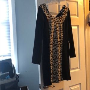 Long sleeve body con dress